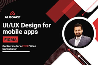 design custom mobile app ui in figma for ios and android
