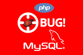 fix any mysql database and php bugs issues errors