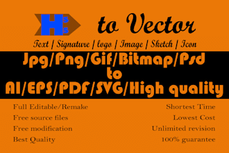 redesign your old logo or image  to vector graphics as soon