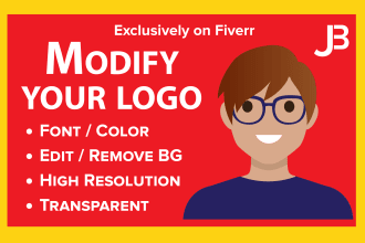 change logo image color, font, resolution, size, background