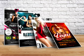 design stunning event and party flyer