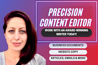 professionally copy edit and improve your content