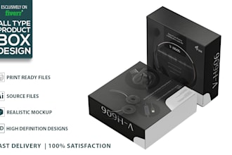 product box design, food box and electronics box design