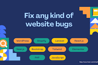 fix any kind of wordpress, shopify, laravel, react, responsive issues