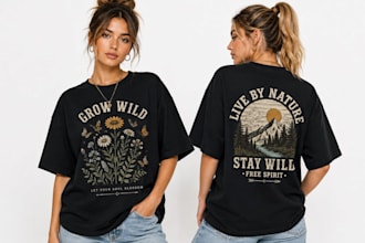 create custom outdoor vintage t shirts for your brand