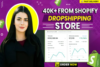 setup profitable shopify website or shopify store design