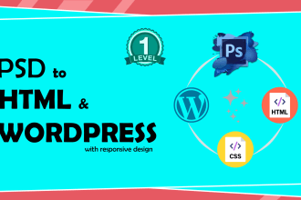 convert psd to HTML and wordpress bootstrap