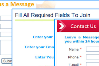design a registration or Contact Form in ASP net using C Sharp or Vb net