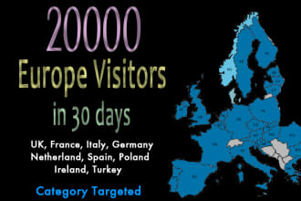 drive europe country targeted web traffic