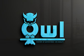create modern text logo design