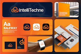 create modern brand identity and logo for startups and small businesses