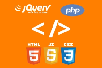 创建代码在HTML CSS javascript jquery和PHP