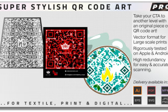 create a beautiful and unique qr code for you