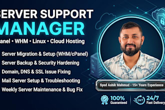 do any type of hosting support tasks in 24h