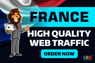 send keyword target france website traffic with low bounce rate