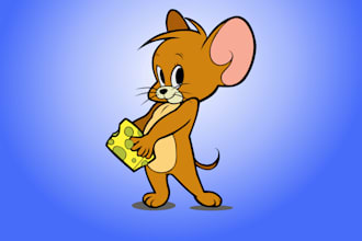 design a simple vector cartoon character for you