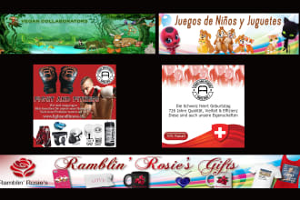 design a professional web banner, headers, covers and flyers