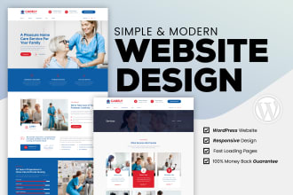 design home care, medical, doctor, dental, wellness, health care website