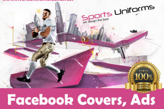 design facebook covers, youtube banners or social media ads