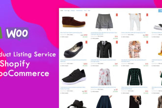 listing products for woocommerce or shopify