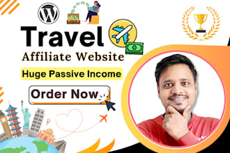 create autopilot travel affiliate marketing website for passive income