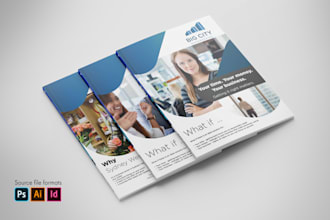 design a corporate bifold trifold brochure in 24hrs