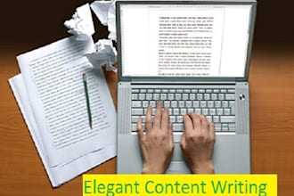 do content writing for website or article writing