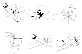 draw instruction manual for your product ,line art drawing