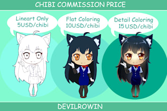 draw cute chibi for you