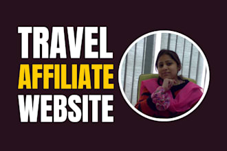 create travel affiliate website for passive income