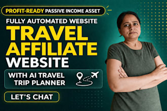 create travel affiliate website for passive income