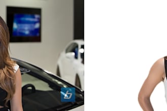 remove background  and retouching