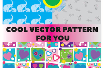 do creative vector pattern for you