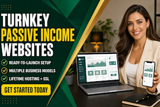 build turnkey websites for passive income