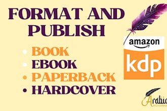 format and publish your arabic book on amazon KDP