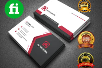 design unique business card with two concepts