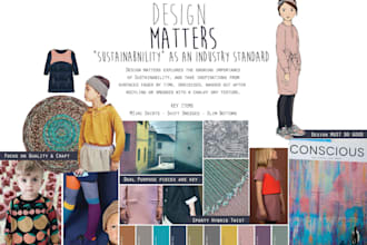 design an inspirational mood board to showcase your idea