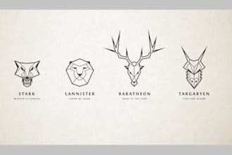 design a geometric minimalist logo