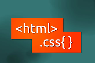 design professional and responsive HTML website