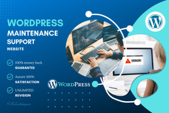provide monthly wordpress maintenance, support