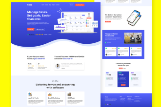 do figma landing page and website UI UX design