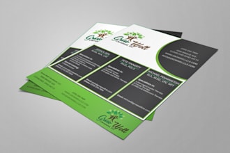 design flyer with quick turn around