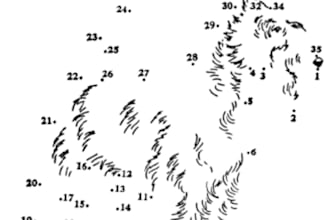 make dot to dot draw and colour puzzles based on any picture for kids