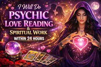 do psychic love reading plus spiritual work within 24hrs