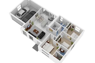 create stunning 3d floor plans for realestate blueprints