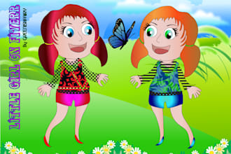 draw an illustration for a story book or any just