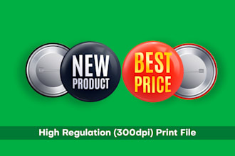 design pin button, pin back button, magnets buttons