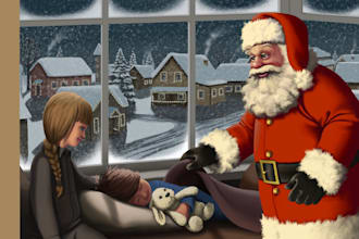 create a childrens book illustration