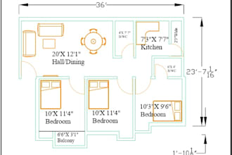 do plan, elevation and sectional elevation of your building