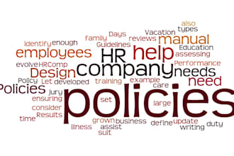 write policies and sops for your company